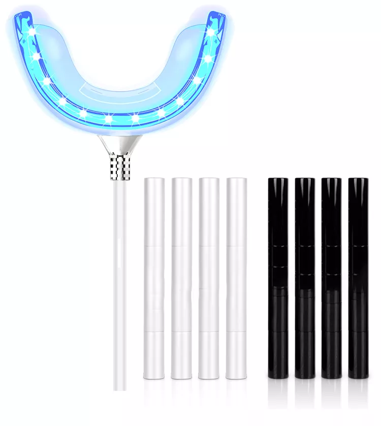 Free Shipping 10pcs/Pack CE Certified Professional Best Teeth Whitening Products At Home Teeth Whitening Kit With Led Accelerator