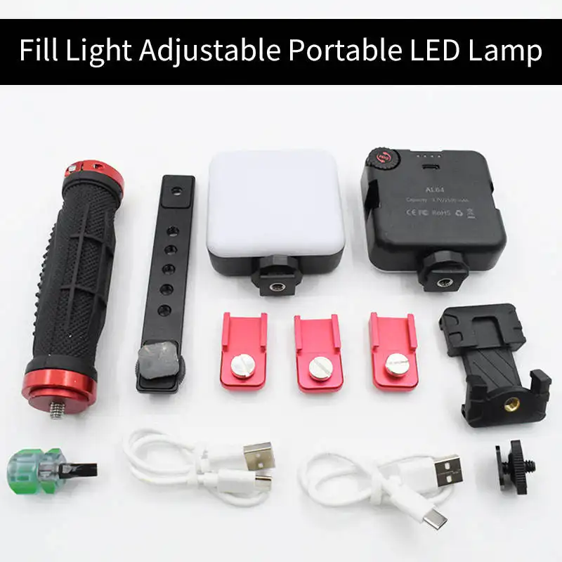 Electric Dental Photography Flash Light with Handle Mobile Photography Fill Light Metal Material