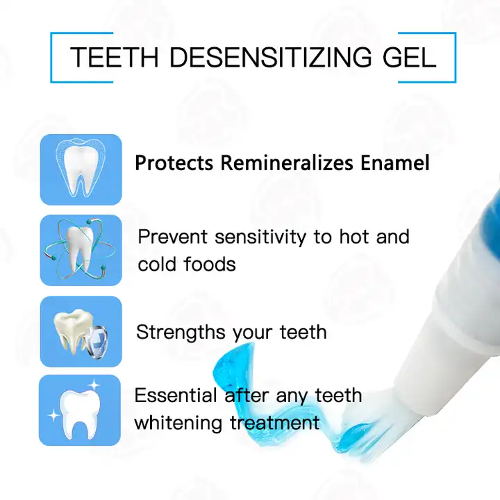 50pcs/Pack Desensitized Gel Teeth Whitening With Custom Logo Remineralizing and Desensitizing Gel Pen