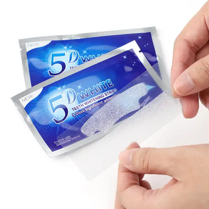 Free Shipping Wholesale Mint Flavored 7 Treatments Bright Organic Premium 28 Dissolving Pap Teeth Whitening Strips For Sensitive Teeth