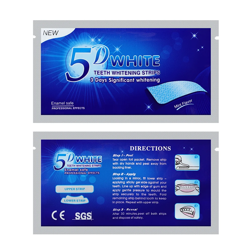 Free Shipping 10boxes/Pack CE Approved Natural 14/28 Piece Mint Flavor Dental Advanced Teeth Whitening Strips