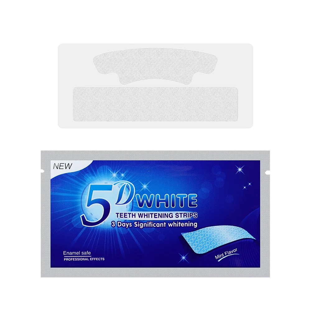 Free Shipping Wholesale Mint Flavored 7 Treatments Bright Organic Premium 28 Dissolving Pap Teeth Whitening Strips For Sensitive Teeth