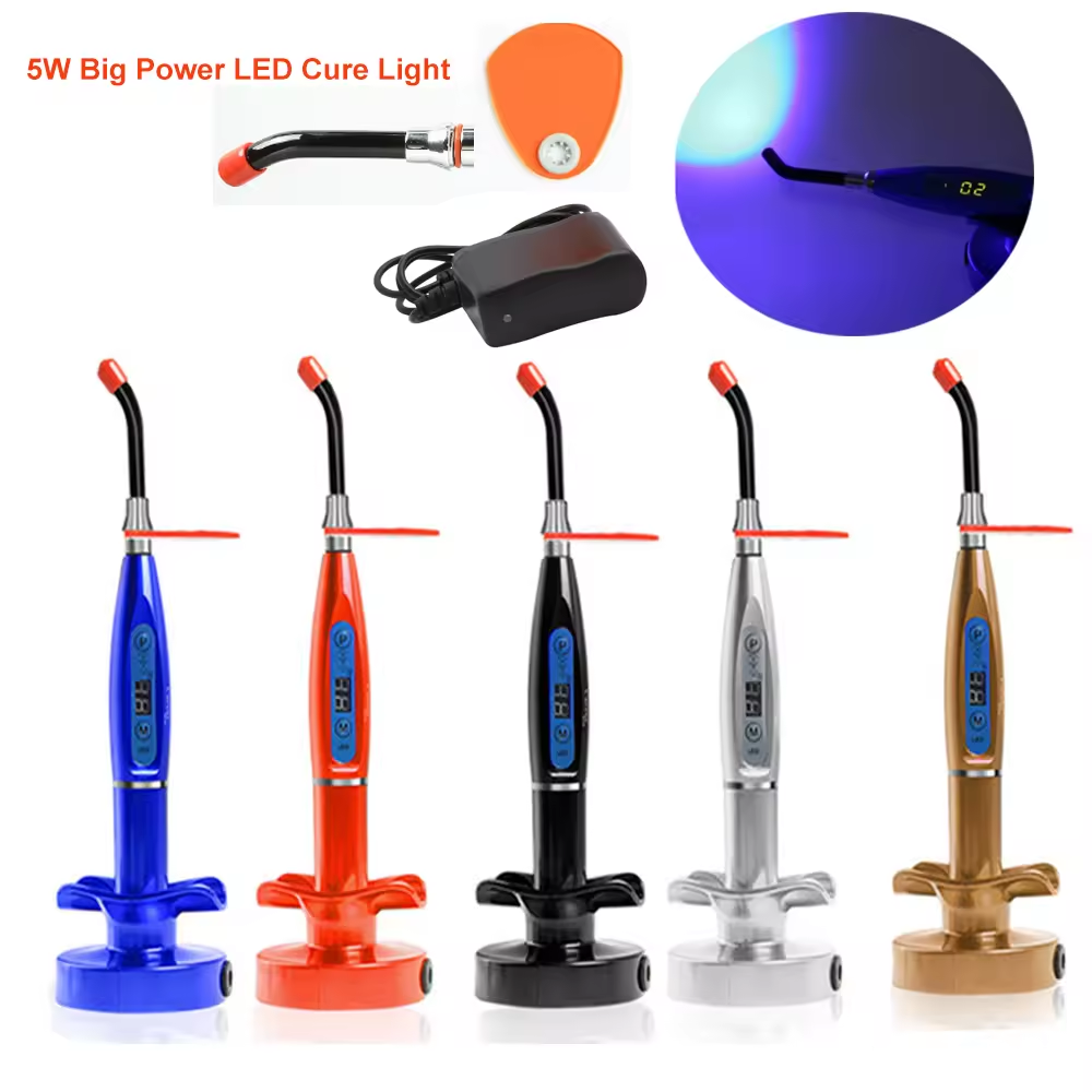 Free shipping Dental Rainbow Wireless Curing Led Light Lamp with Strong Light 5 Colors No reviews yet