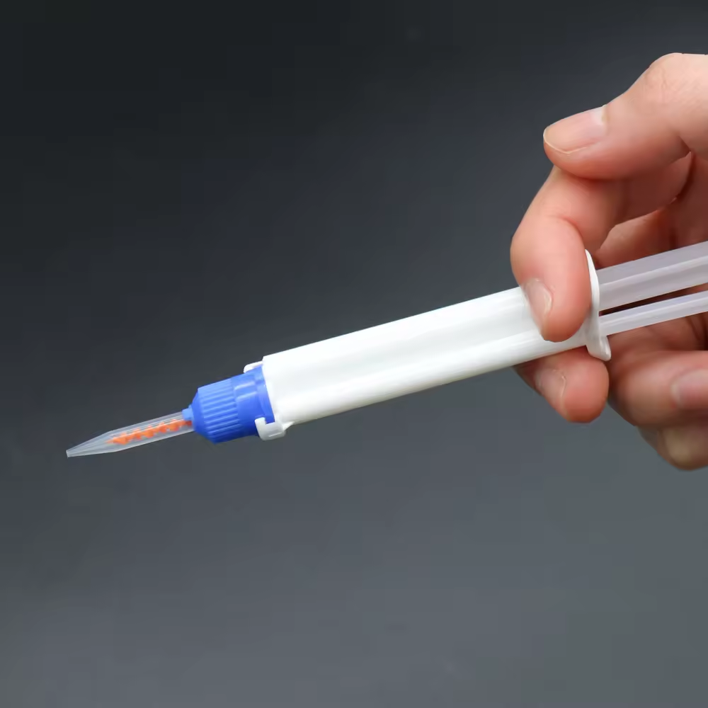 Free Shipping 2.5ml 10pcs/PACK Dual Chamber Syringe Strong Dentist Clinic Teeth Whitening Bleaching Gel Syringe Salon Dual Barrel Syringe