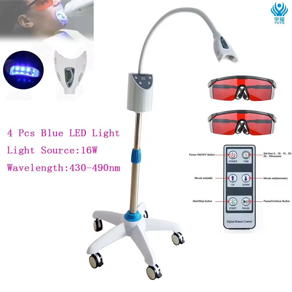 Free Shipping Professional Teeth Whitening Machines Bleaching Maching Super Strong Teeth Whitening Light, Blus Laser Bleaching Light.