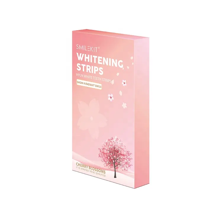 Free Shipping 10boxes/pack Wholesale Cherry Blossom Dental Teeth Whitening Strips Private Label No reviews yet
