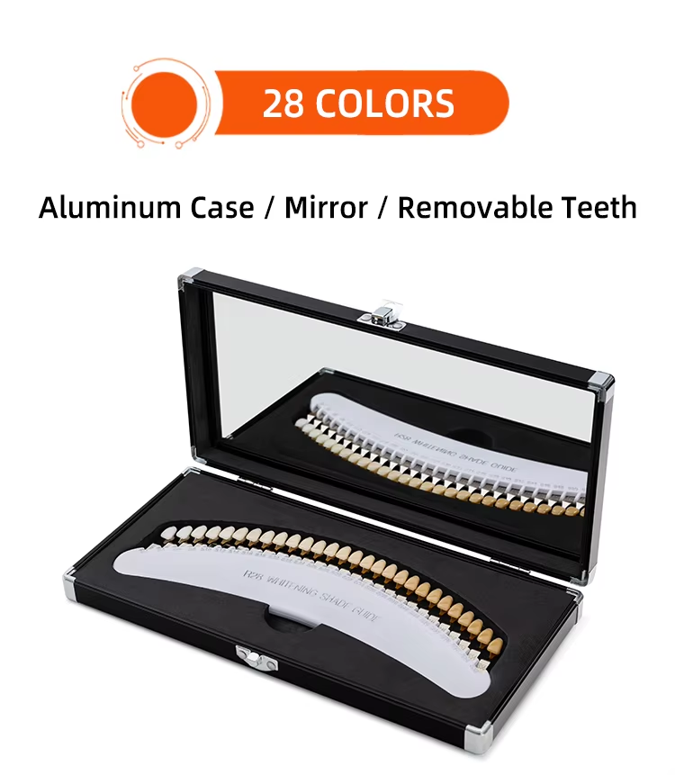 Free Shipping R28Dental Materials 3D Teeth Whitening Shadow Guide Cold Light Whitening Shade Guide