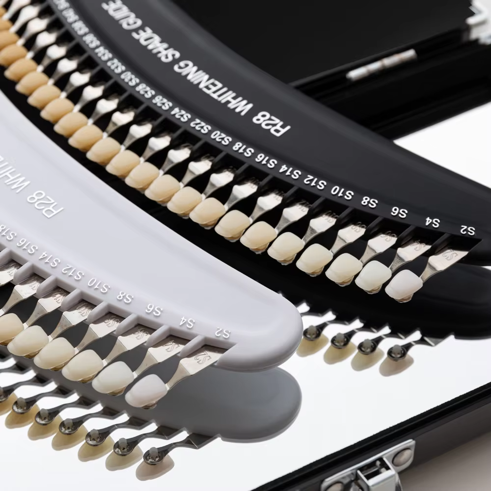 Free Shipping R28Dental Materials 3D Teeth Whitening Shadow Guide Cold Light Whitening Shade Guide