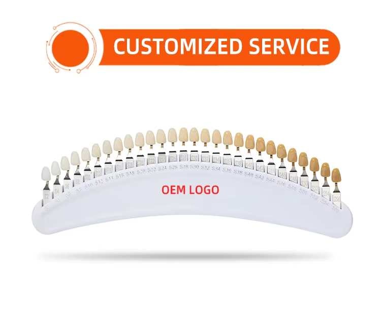 Free Shipping R28Dental Materials 3D Teeth Whitening Shadow Guide Cold Light Whitening Shade Guide