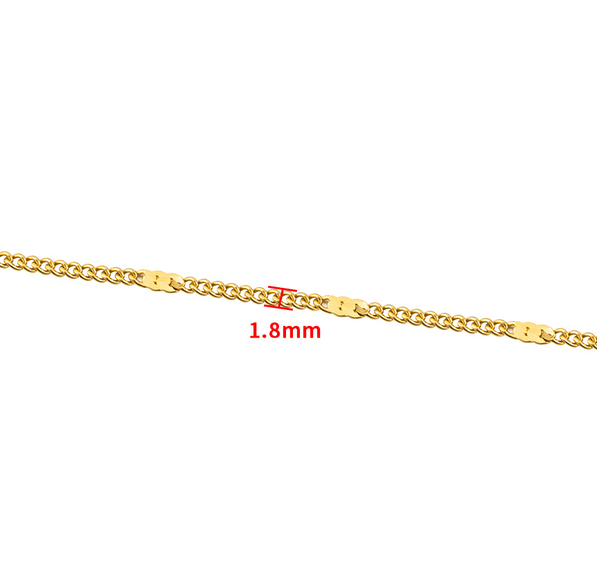 10Meters Wholesale Stainless Steel Thin Gold Chain for Permanent Necklace Jewelry Making Findings & Components Accessories