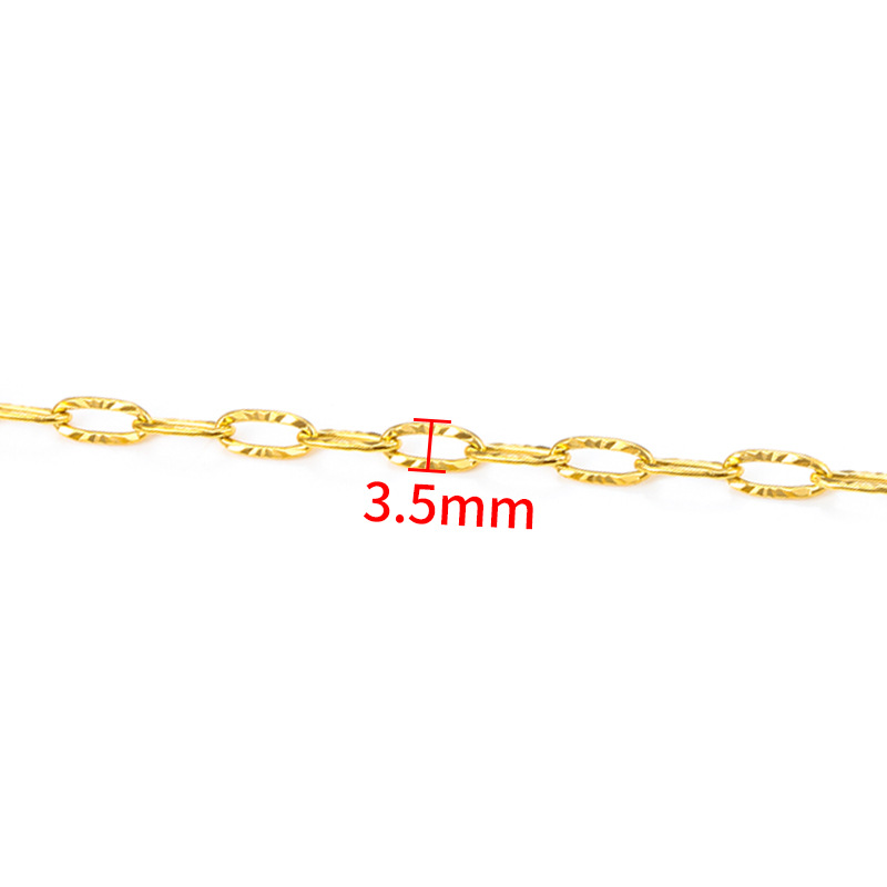 10Meters Wholesale Stainless Steel Thin Gold Chain for Permanent Necklace Jewelry Making Findings & Components Accessories