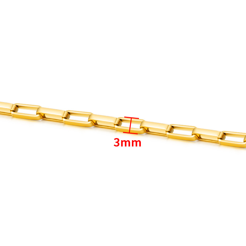 10Meters Wholesale Stainless Steel Thin Gold Chain for Permanent Necklace Jewelry Making Findings & Components Accessories
