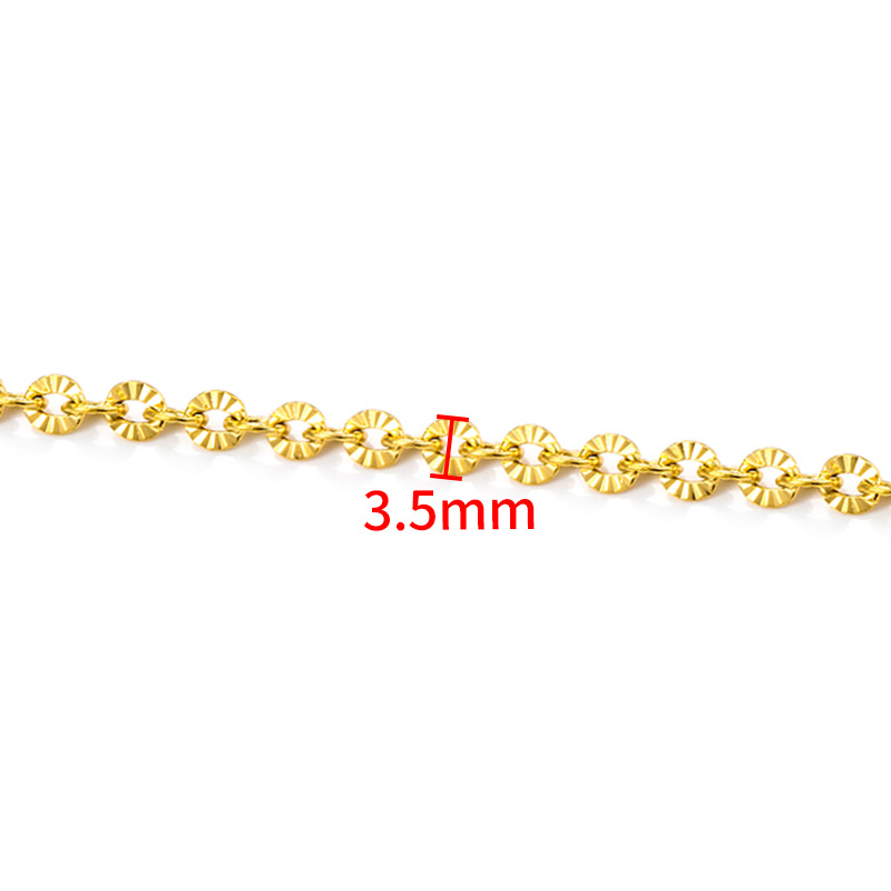 10Meters Wholesale Stainless Steel Thin Gold Chain for Permanent Necklace Jewelry Making Findings & Components Accessories