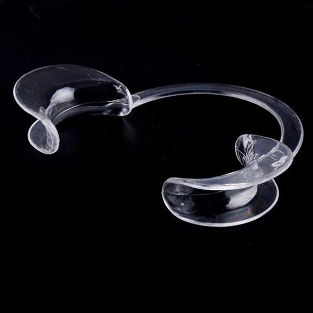 Free Shipping 50pcs/Pack Dental Cheek Retractor Mouth Opener for Teeth Whitening C-Shape Autoclavable, Clear Blue (Large,Small,Medium )