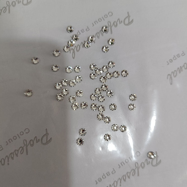 1440pcs/ Box Free Shipping Luxury Shinning Flat Tooth Gem Diamond Jewelry Crystal Tooth Gems Stones