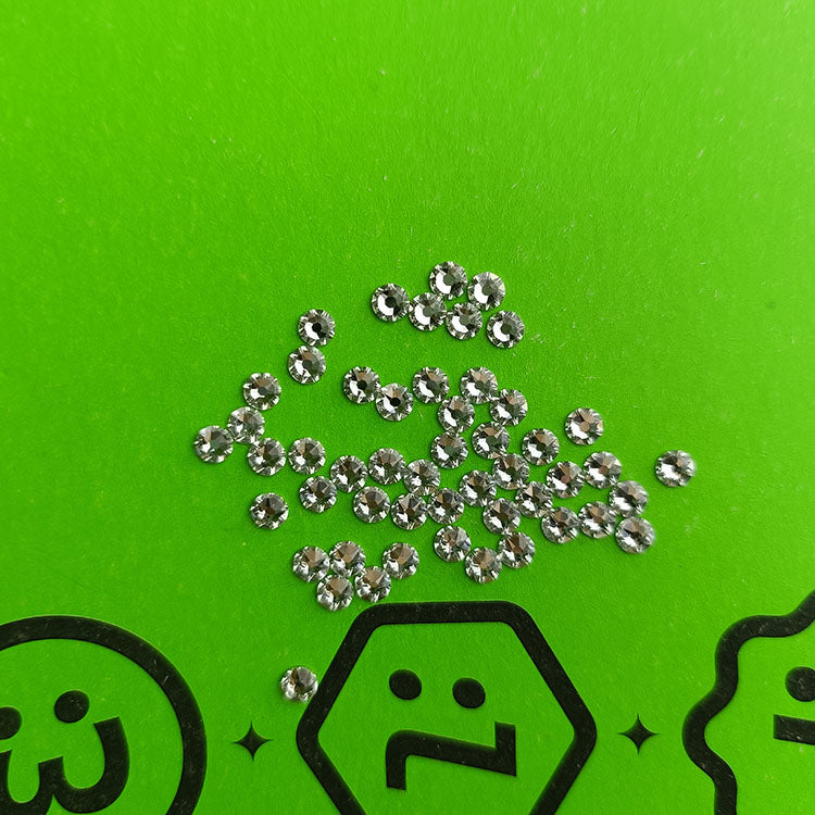 1440pcs/ Box Free Shipping Luxury Shinning Flat Tooth Gem Diamond Jewelry Crystal Tooth Gems Stones