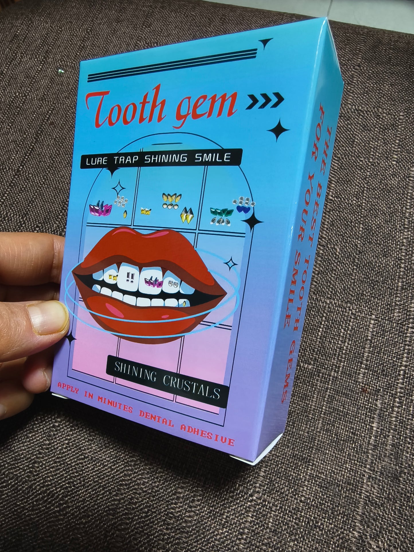 Australia Tooth Gem Kit, DIY Crystals Jewelry Kit Teeth Gems Set, 2025 New Professional Fashionable Y2k Tooth Gems for Teeth Fun at Home Use (White)