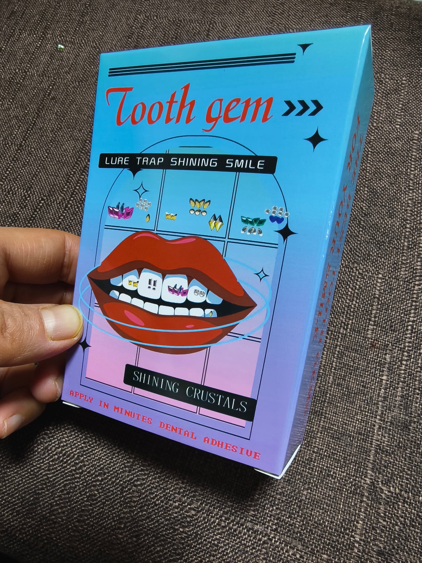 Australia Tooth Gem Kit, DIY Crystals Jewelry Kit Teeth Gems Set, 2025 New Professional Fashionable Y2k Tooth Gems for Teeth Fun at Home Use (White)