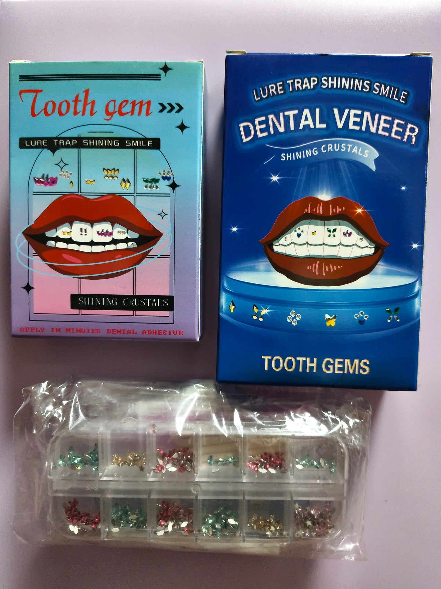 Australia Tooth Gem Kit, DIY Crystals Jewelry Kit Teeth Gems Set, 2025 New Professional Fashionable Y2k Tooth Gems for Teeth Fun at Home Use (White)