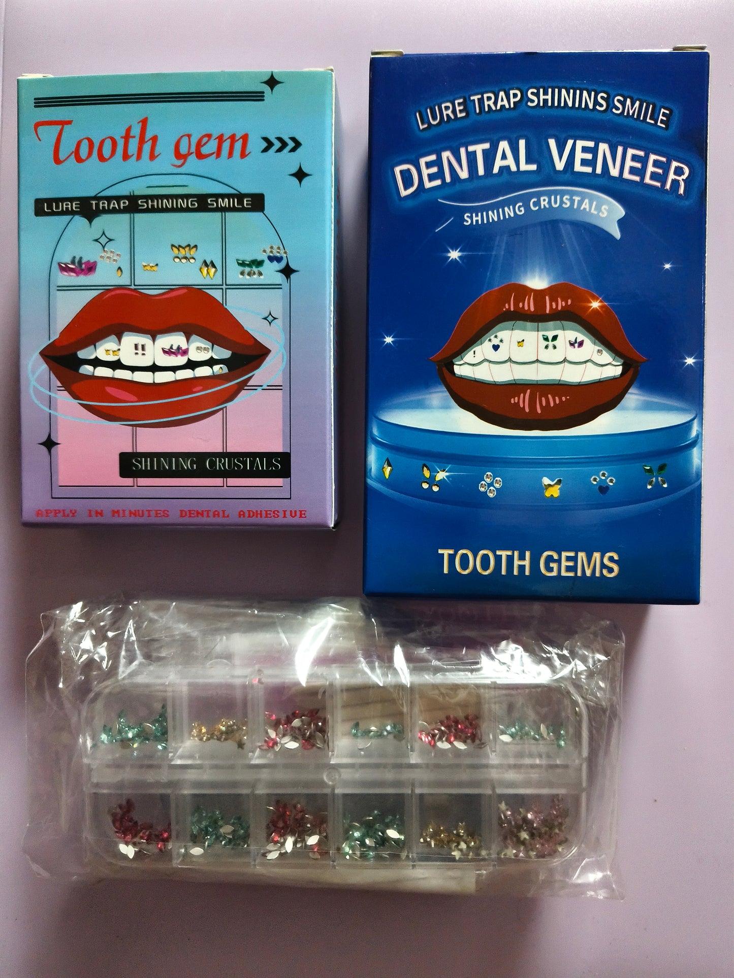 Australia Tooth Gem Kit, DIY Crystals Jewelry Kit Teeth Gems Set, 2025 New Professional Fashionable Y2k Tooth Gems for Teeth Fun at Home Use (White)