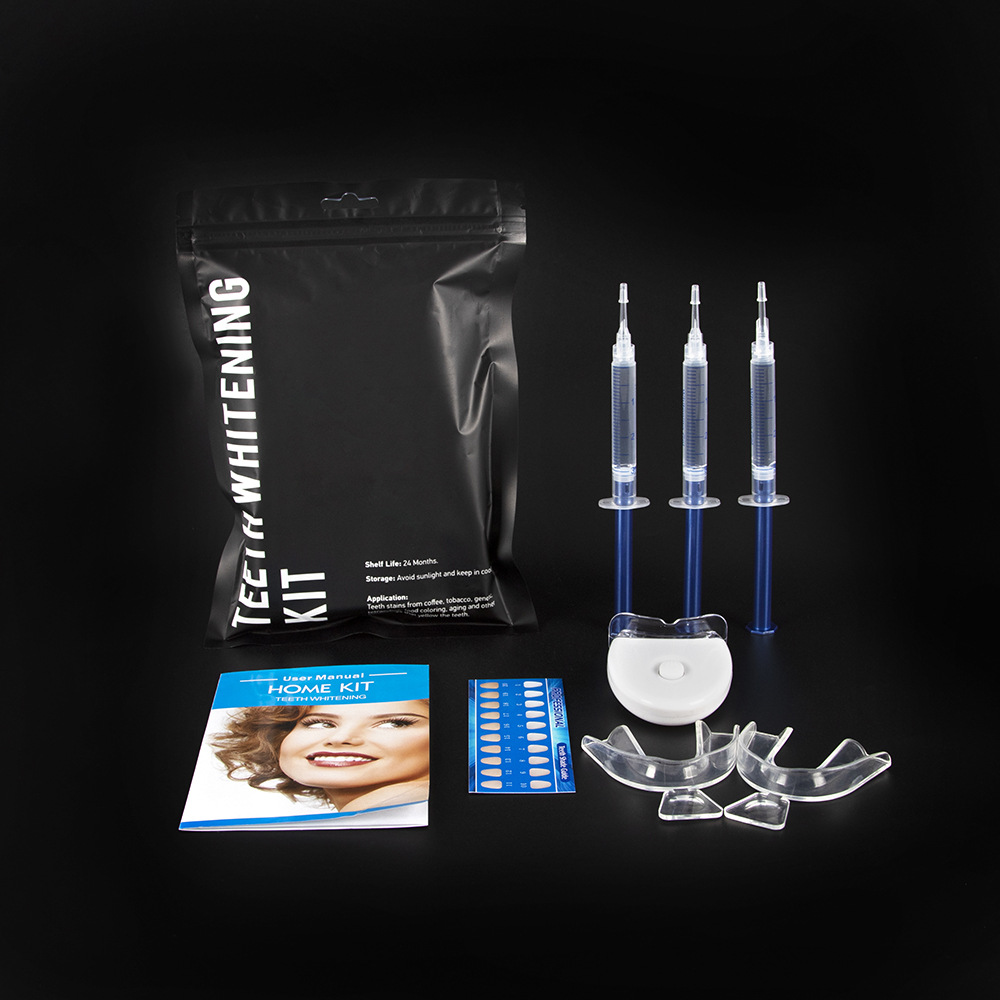 Free shipping 10pcs/PackWholesale Dental Whitening Lamp Yellow Stain Remove Bright White Smile Professional Home Cold Led Light Teeth Whitening Kit