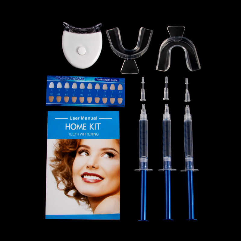 Free shipping 10pcs/PackWholesale Dental Whitening Lamp Yellow Stain Remove Bright White Smile Professional Home Cold Led Light Teeth Whitening Kit