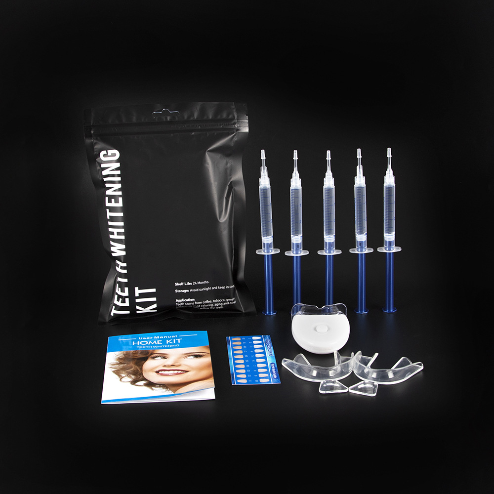 Free shipping 10pcs/PackWholesale Dental Whitening Lamp Yellow Stain Remove Bright White Smile Professional Home Cold Led Light Teeth Whitening Kit