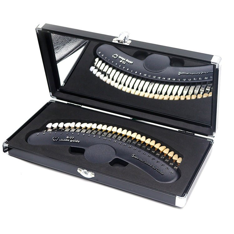 $14 shipping Teeth Whitening 3D Shade Guide Dental Tooth Bleaching Shade Chart Board 20 Colors Comparator