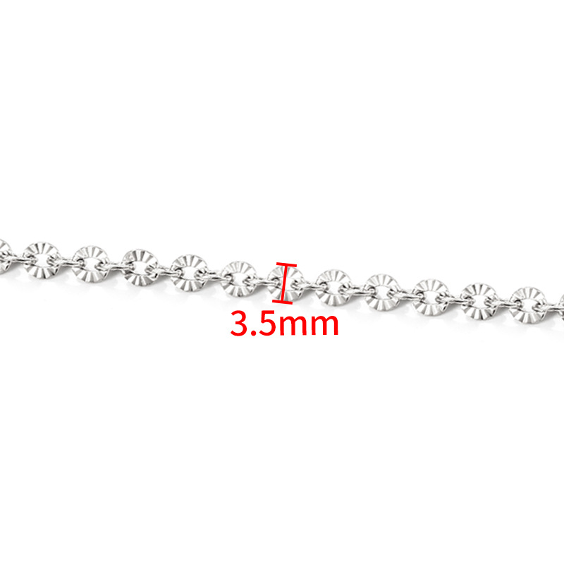 10Meters Wholesale Stainless Steel Thin Gold Chain for Permanent Necklace Jewelry Making Findings & Components Accessories