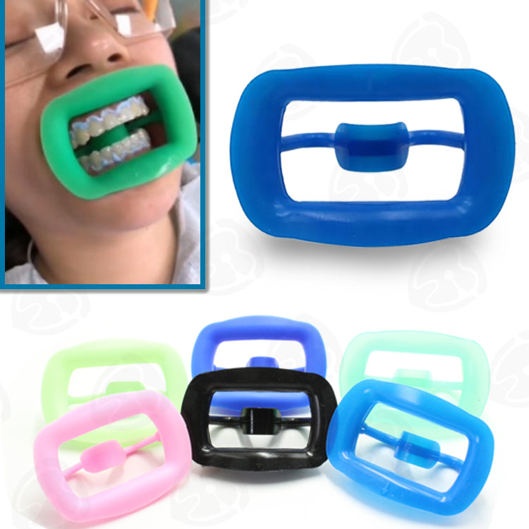 Free shipping 20pcs/pack Silicone Rubber Intraoral Mouth Opener Dental Orthodontic Retractor Cheek Expand Disposable
