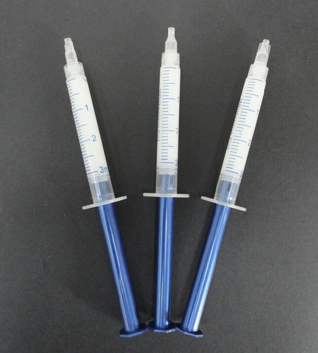 Free Shipping 3ml Teeth Whitening Gel Syringe 25% 35% 44% Hydrogen Peroxide (For Whitening Kits) 50pcs/pack