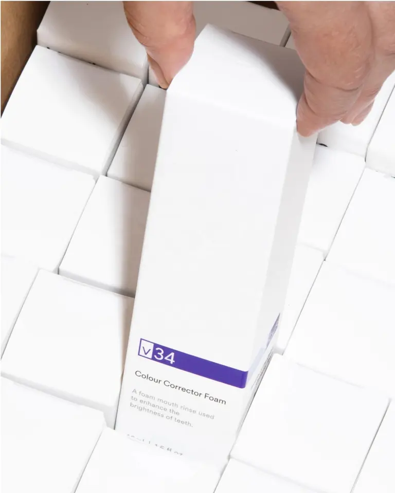 Free Shipping 10pcs/Pack New Foam OEM ODM V34 Colour Corrector Toothpaste