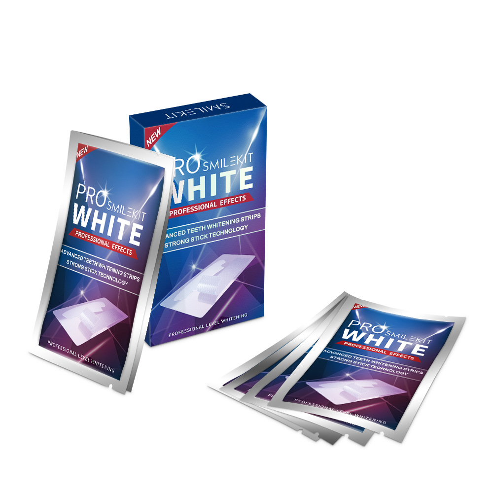 Free Shipping 10boxes/Pack Professional Factory Wholesale 14 Pack Dry Teeth Whitening Natural Pro Whitening Strips