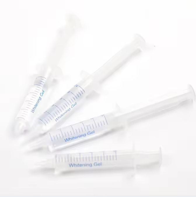 Free Shipping 10ml Teeth Whitening Gel Syringe 25% 35% 44% Hydrogen Peroxide (For Whitening Kits) 50pcs/pack