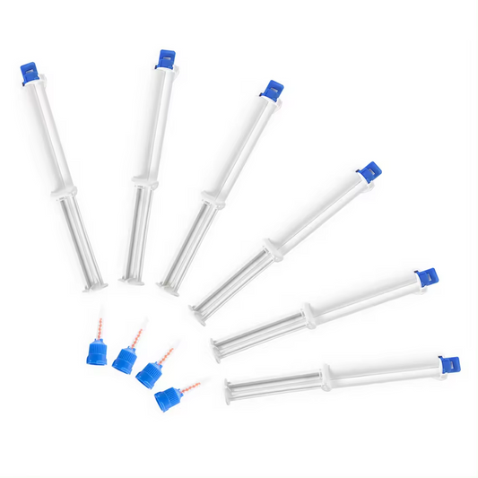 Free Shipping 2.5ML 10PCS/PACK Dental Clinic Use Professional 25 %HP 35%HP Dual Barrel Syringe Teeth Bleaching Gel Syringe