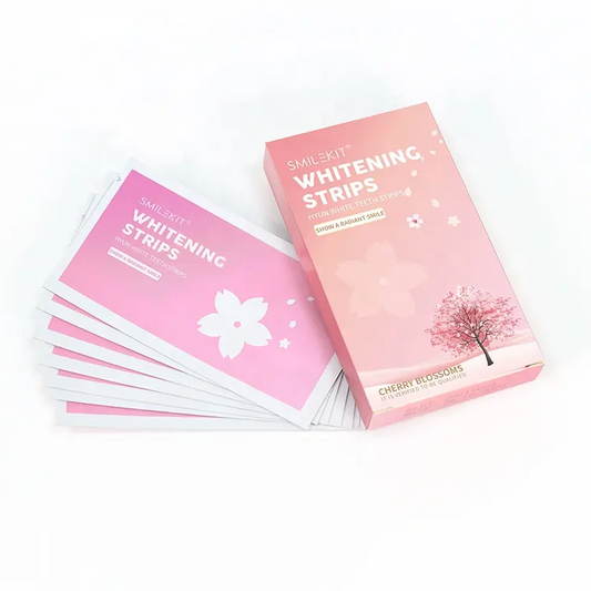 Free Shipping 10boxes/pack Wholesale Cherry Blossom Dental Teeth Whitening Strips Private Label No reviews yet