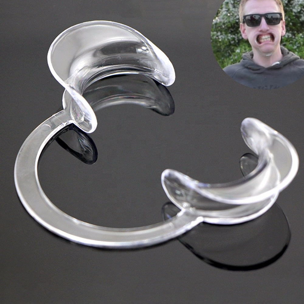 Free Shipping 50pcs/Pack Dental Cheek Retractor Mouth Opener for Teeth Whitening C-Shape Autoclavable, Clear Blue (Large,Small,Medium )