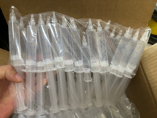 Free Shipping 10ml Teeth Whitening Gel Syringe 25% 35% 44% Hydrogen Peroxide (For Whitening Kits) 50pcs/pack