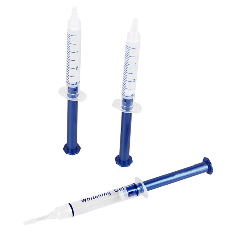 Free Shipping 3ml Teeth Whitening Gel Syringe 25% 35% 44% Hydrogen Peroxide (For Whitening Kits) 50pcs/pack