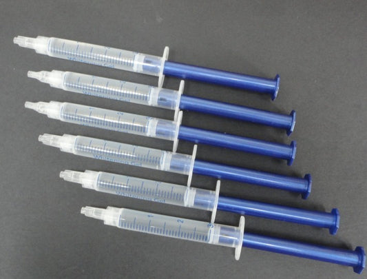 Free Shipping 3ml Teeth Whitening Gel Syringe 25% 35% 44% Hydrogen Peroxide (For Whitening Kits) 50pcs/pack