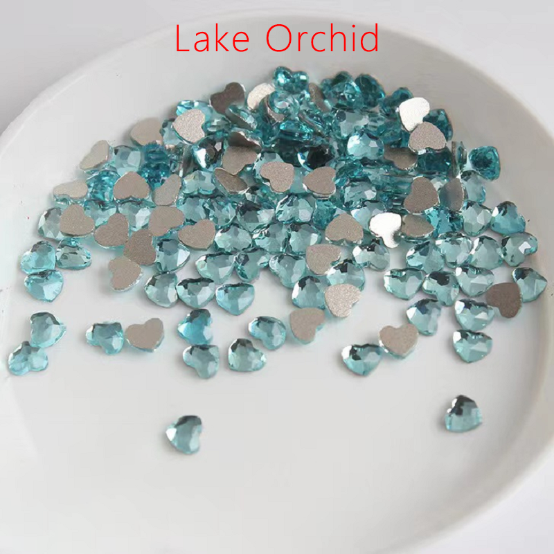 FREE SHIPPING TOOTH GEMS - HEART 3MM  100PCS IN ONE BAG